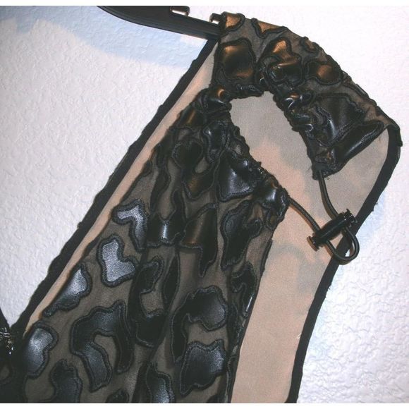 Stella McCartney Faux Leather Leopard Dress 40 - Picture 6 of 7